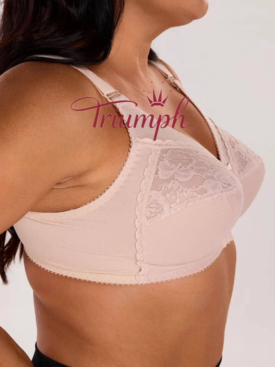 Triumph-(3 kusy)🥇Velká velikost podprsenky bez kostic