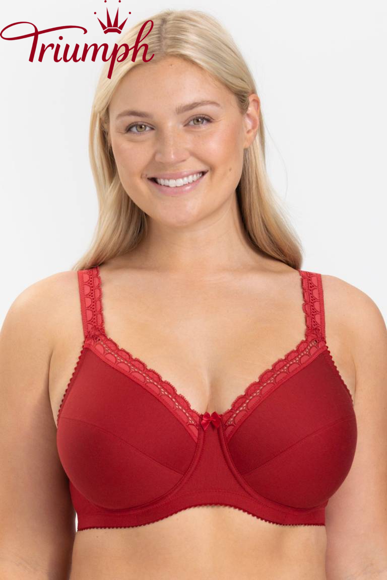 Triumph - 3 kusy.✨ Pohodlná bavlněná podprsenka s kosticí