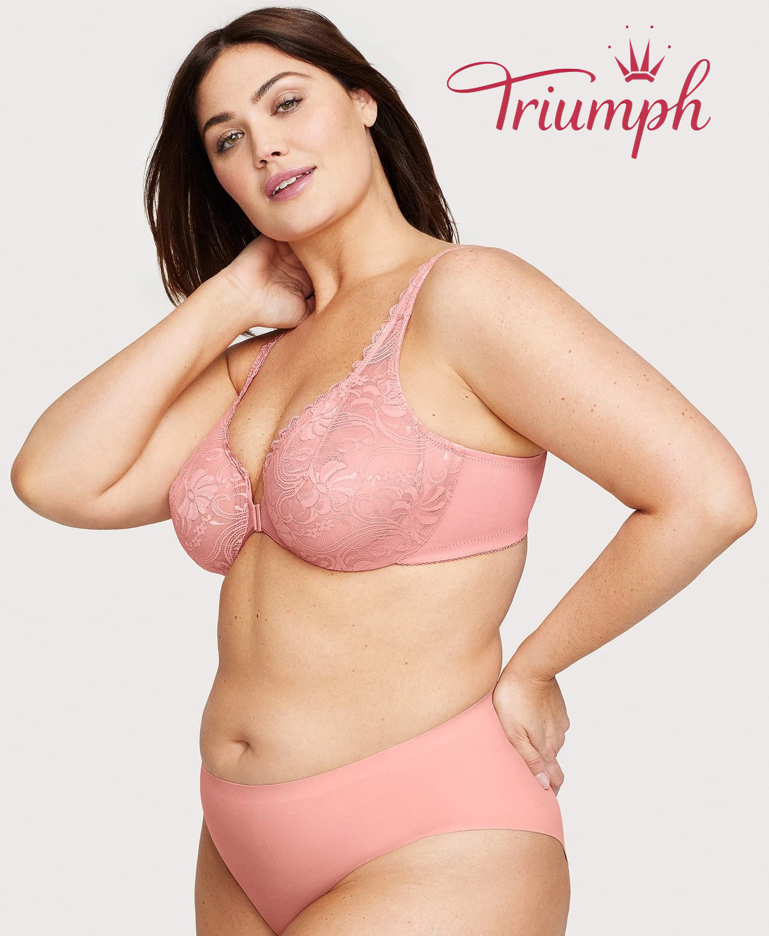 Triumph® 3 ks💖50% sleva✨Podprsenka z elastické krajky s předním zapínáním [65A-120H]