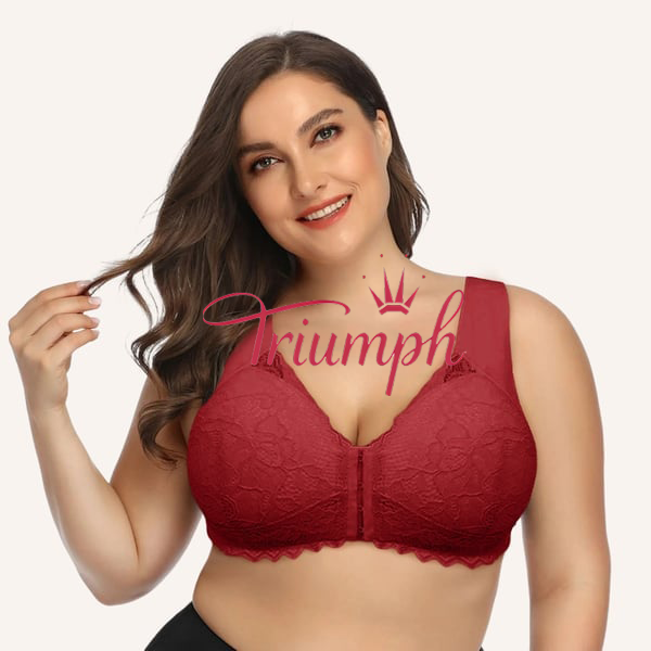 Triumph - (3 buc) Sutien de susținere fără sârmă cu închidere în față modelat 5D