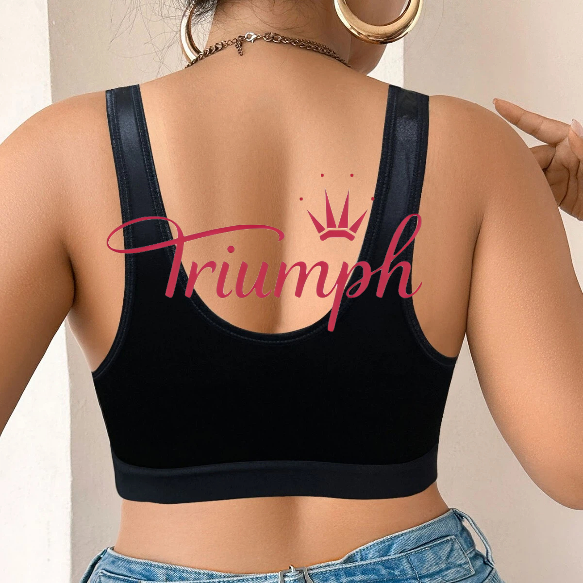 💖Triumph® 3 kusy v balení ✨Průsvitná podprsenka bez vycpávek pro velké poprsí