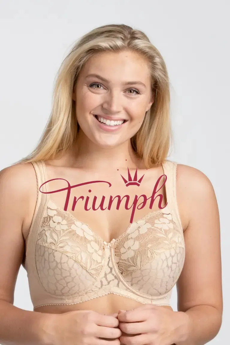 Triumph - 3 kusy. 💥Nová krajková romantická podprsenka 2025