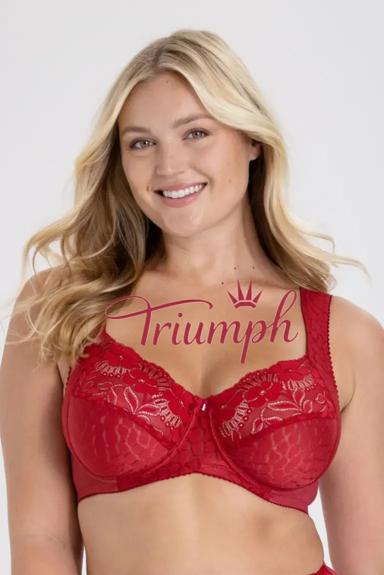 Triumph - 3 kusy. 💥Nová krajková romantická podprsenka 2025