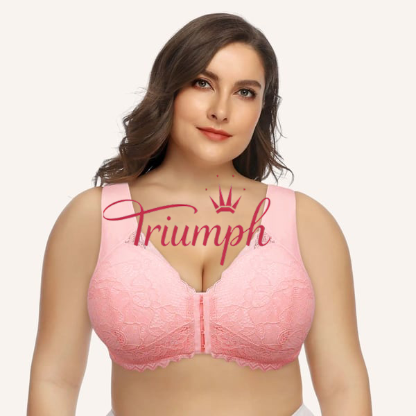 Triumph - (3 buc) Sutien de susținere fără sârmă cu închidere în față modelat 5D