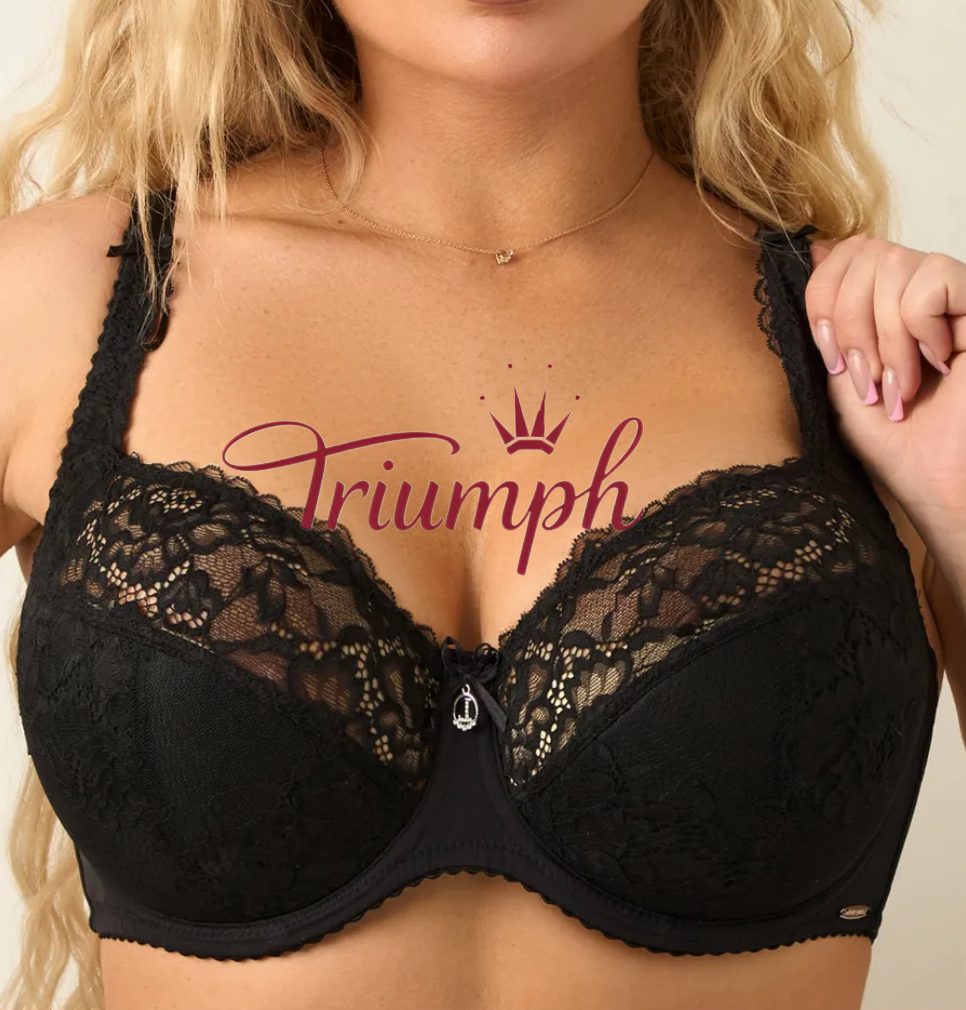 Triumph - 3 kusy. 🔥Krajková pohodlná sexy podprsenka