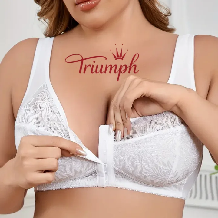 💖Triumph® 3 kusy v balení ✨Průsvitná podprsenka bez vycpávek pro velké poprsí