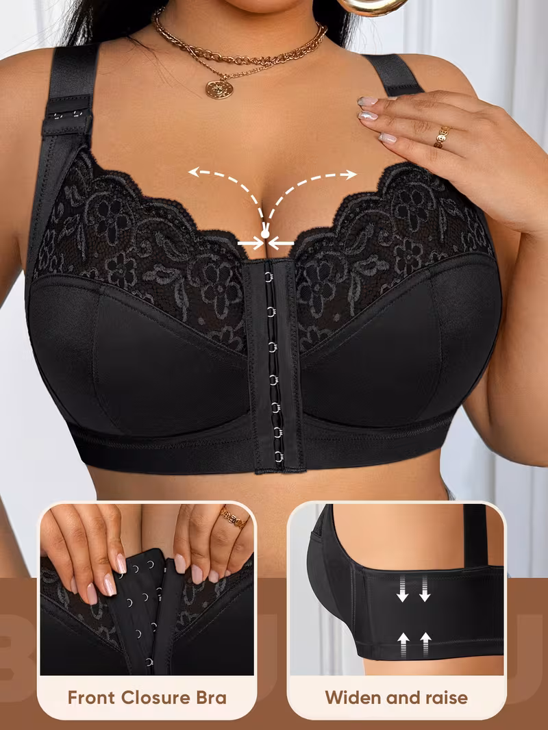 👙TRIUMPH – [3 ks]🔥50% Dámská podprsenka pro plnoštíhlé postavy s plným krytím - Podprsenky pro plnoštíhlé postavy s výraznými proporcemi