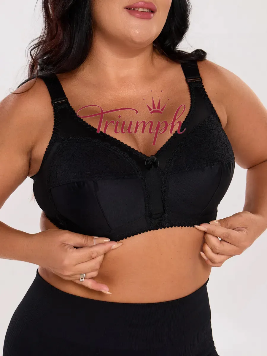 Triumph-(3 kusy)🥇Velká velikost podprsenky bez kostic