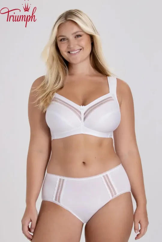 Triumph - (3 szt.) Biustonosz bawełniany bez fiszbin