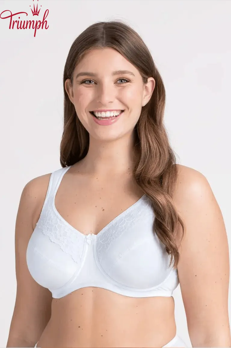 Triumph - (3 szt.) Biustonosz bawełniany z fiszbinami