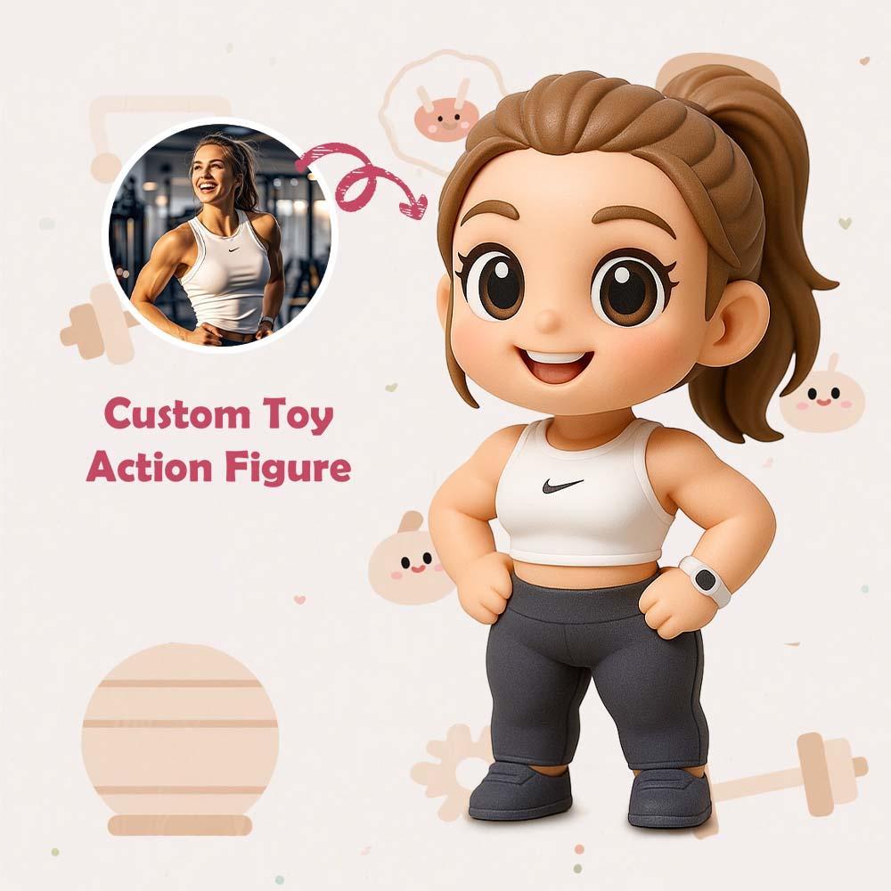 Custom Sports Lover 3D Action Figure from Photo Unique & Thoughtful Gift for Sports Lover