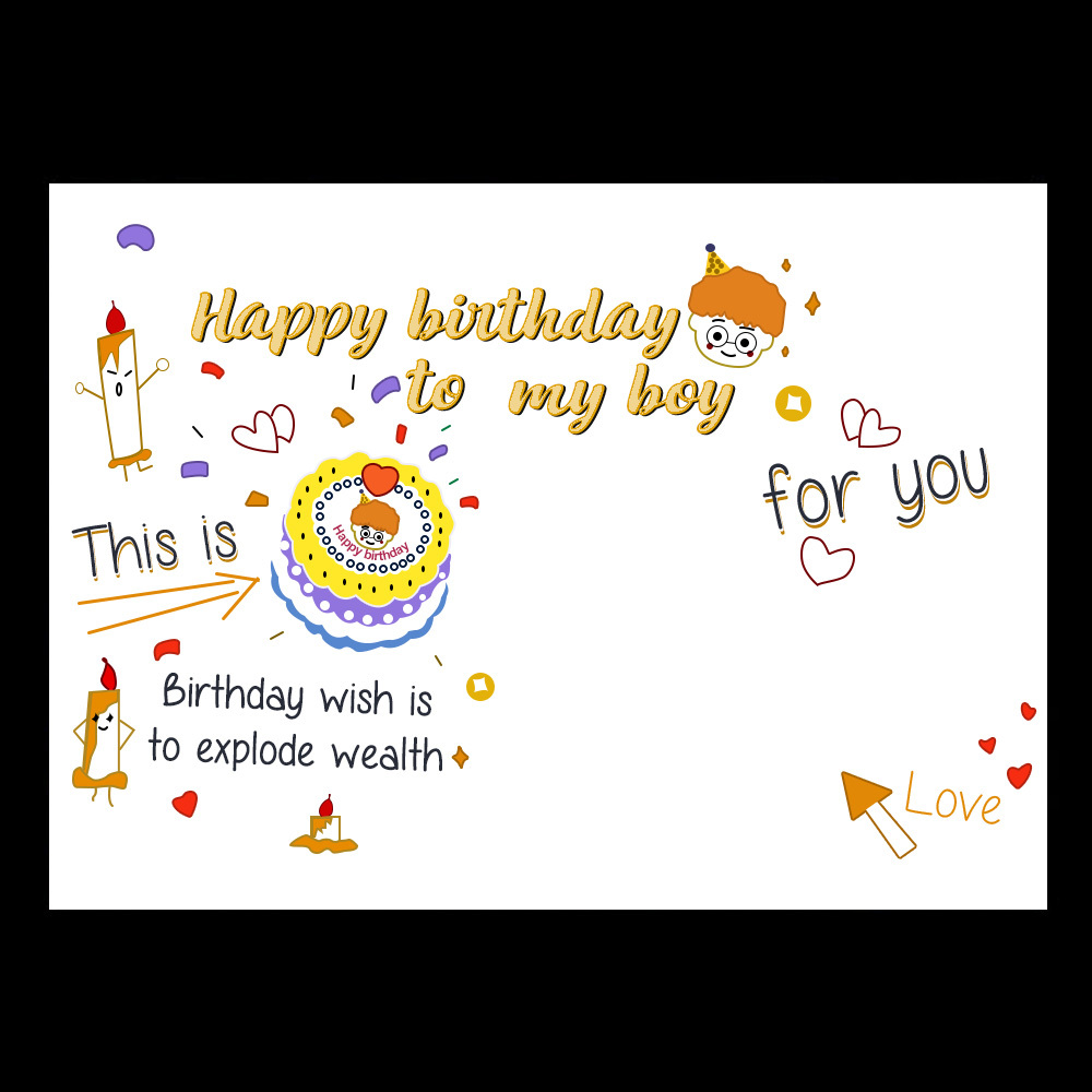 Custom Text Atmosphere Projector Film Slides Card