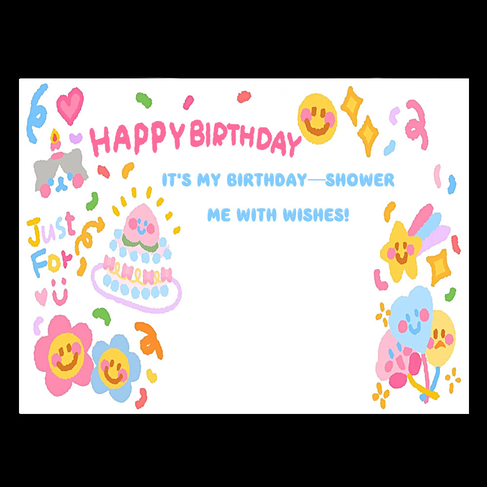 Custom Text Atmosphere Projector Film Slides Card