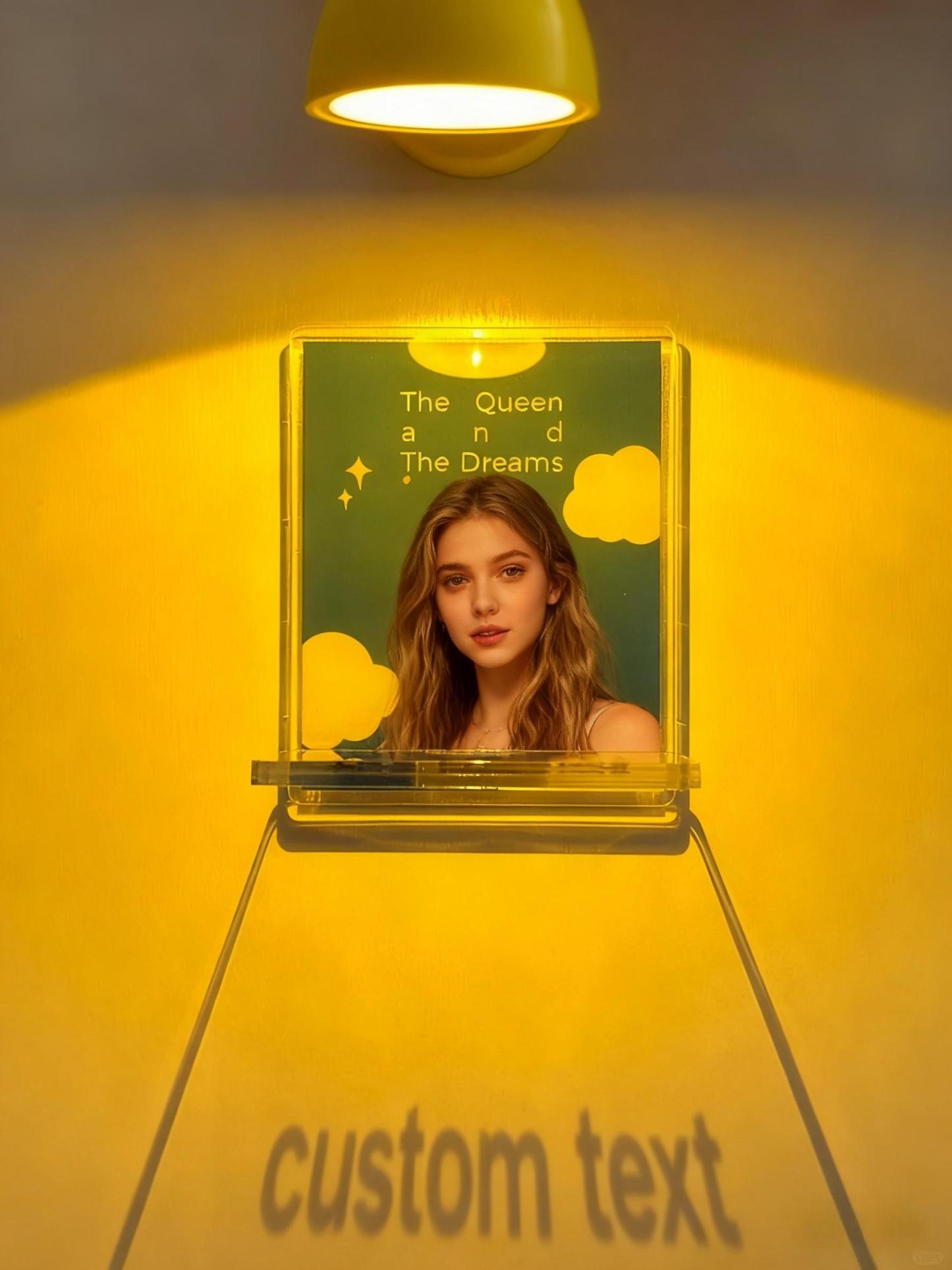 Custom Projector Fridge Magnet– Acrylic Decor with Dreamy Light Projection