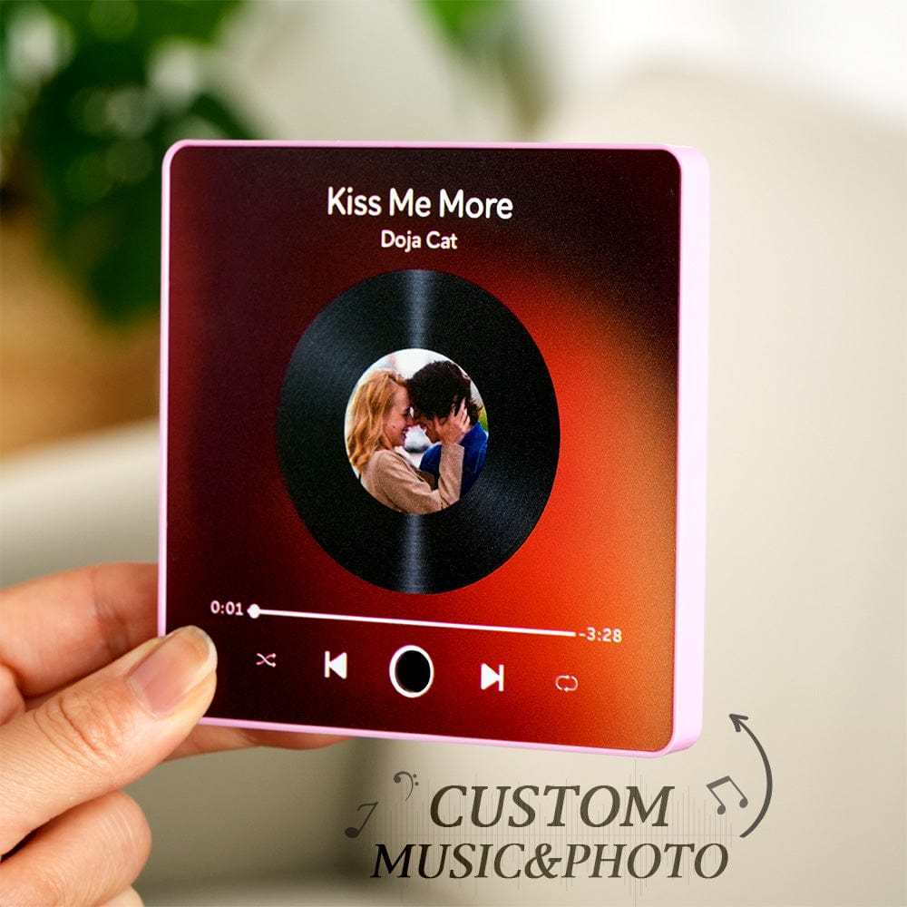 Custom Spotify Album Fridge Magnet Personalized Music Fridge Magnet Can Play Songs and Adjust Volume for Couples