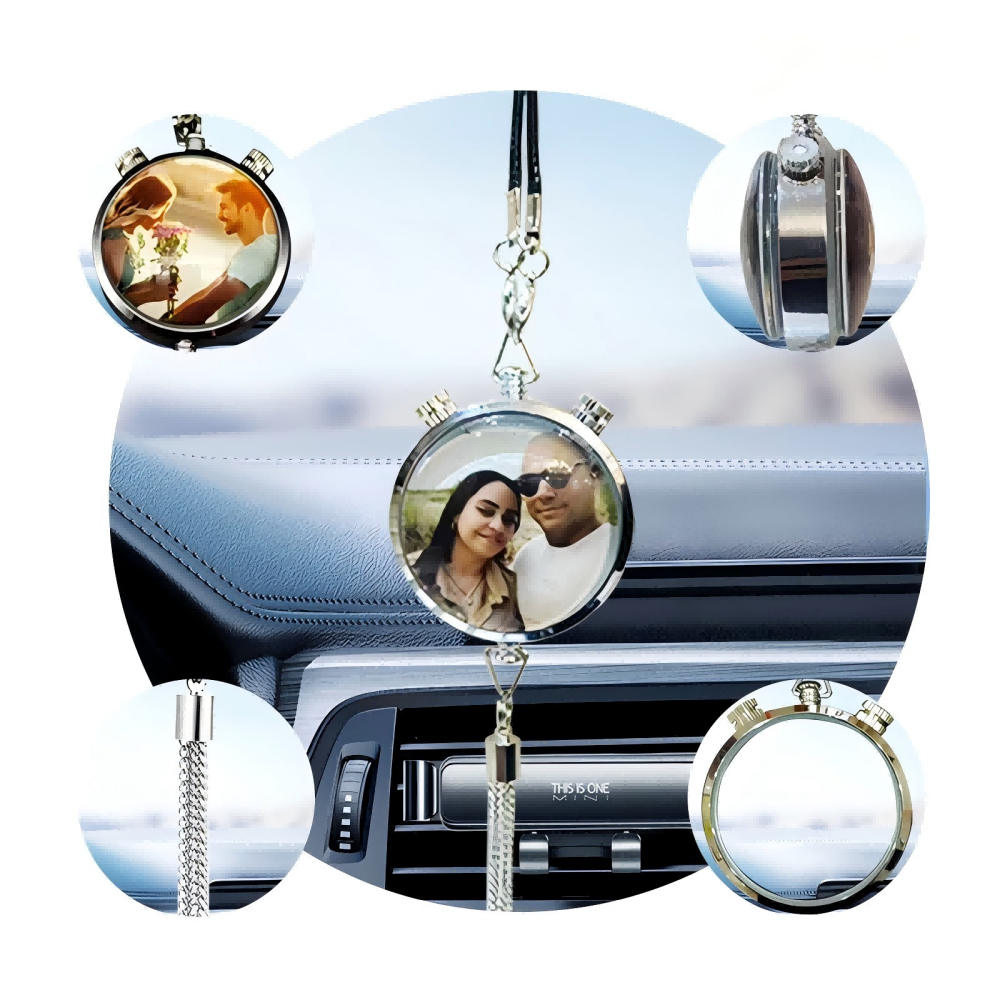 Custom Photo Air Freshener Perfume Box Pendant for Car Gift Personalized Hanging Air Freshener with Picture Text