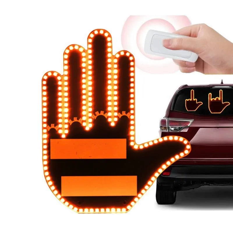 Multifunctional Car Hand Gesture Warning Light – Interactive LED Signal for Rear-End Prevention