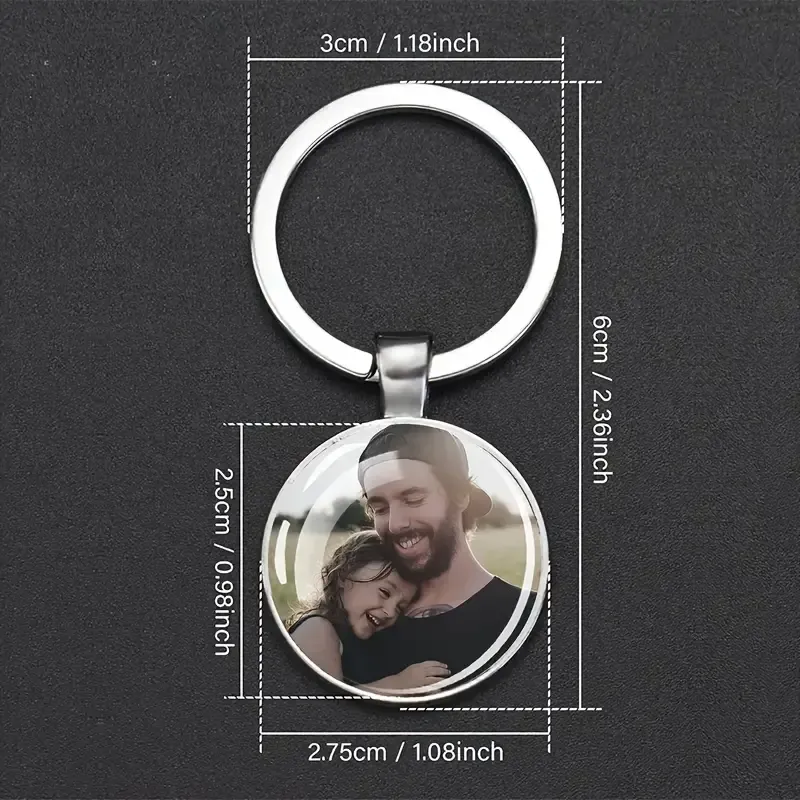Personalized Photo Keychain - Unique Gift with Your Favorite Image For Family Friends