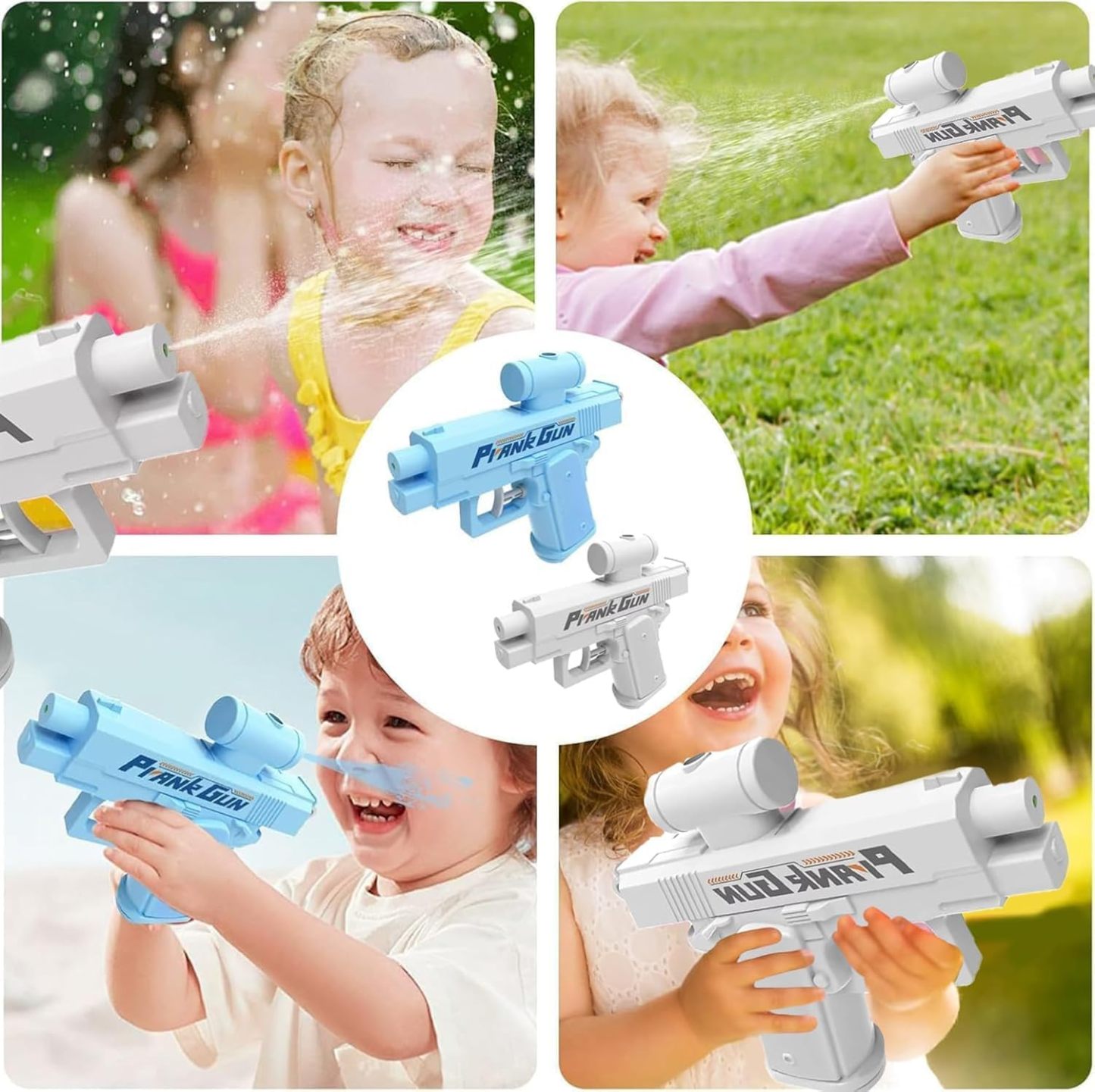 Prank Water Gun, Inverted Water Pistols Spraying From Front and Back, Ideal Novelty Gifts for Friends