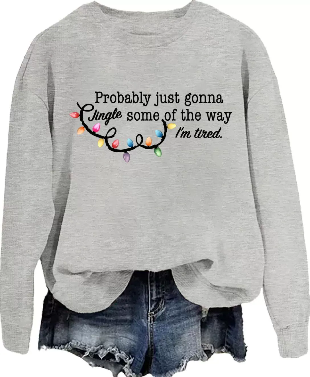 Cute Christmas Print Holiday Sweatshirt / T-Shirt – Festive Winter Graphic for Women & Men