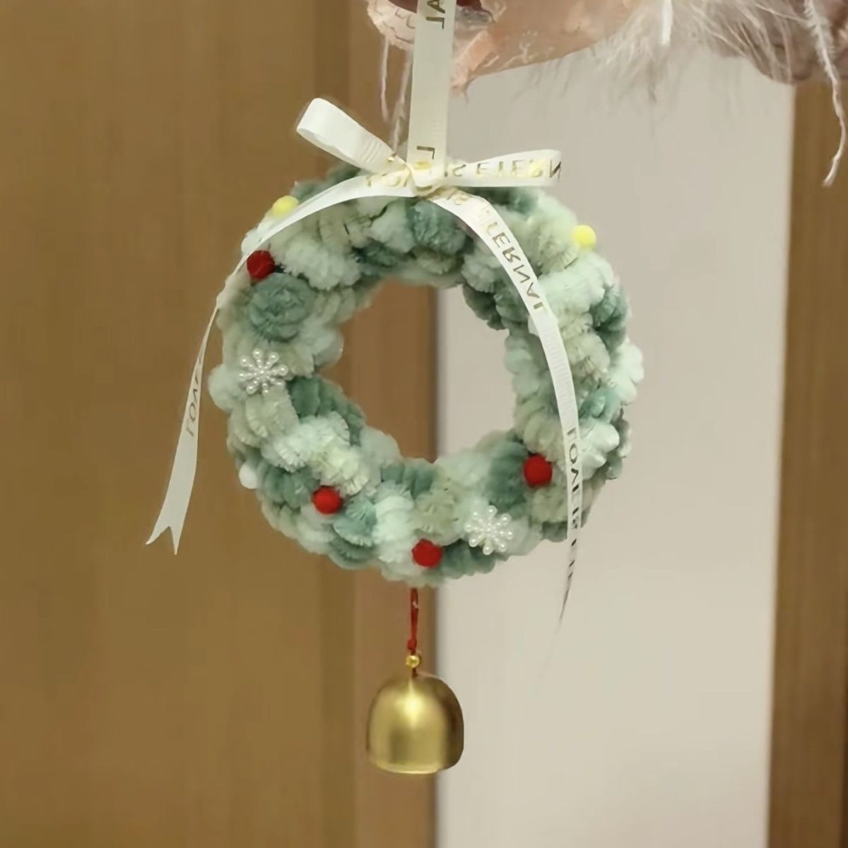 Twist Pipe Cleaner Colorful Flower Wreath Car Hanging DIY Kit