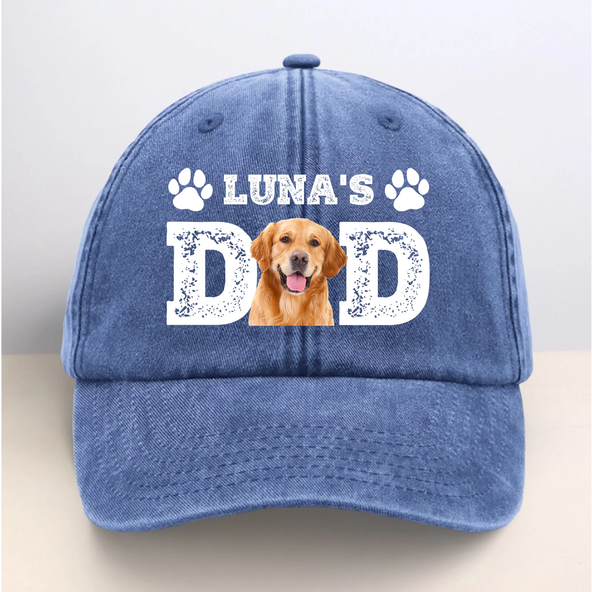 Personalized Pet Photo Baseball Cap, Gift For Dog Dad/ Mom