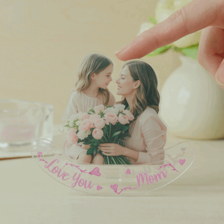 Custom Photo And Text Ornament NFC Music Ornament For Mother's Day Unique Gift