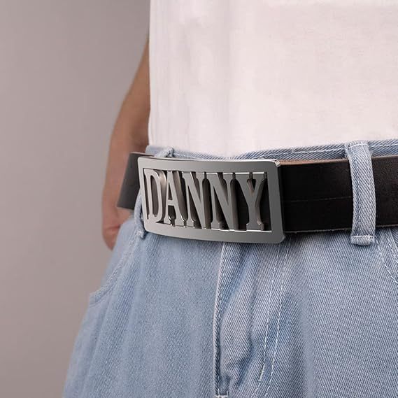 Personalized Name Belt Buckle – Custom Belt Clasp for Dad, Mom, Family, Friends