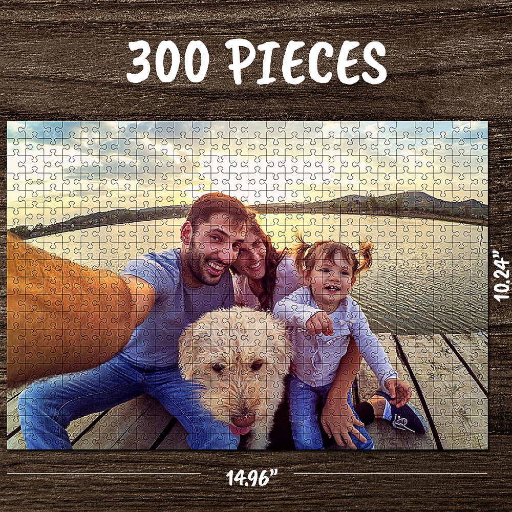 Custom Your Family Christmas Photo Jigsaw Puzzle 35, 150, 300, 500, 1000 Piece - Get Photo Blanket