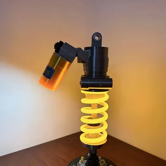 Suspension Shock Absorber Lamp, Mechanical Gear Base Ambient Light, Creative Desktop Decor Gift For Car Tuning Enthusiasts