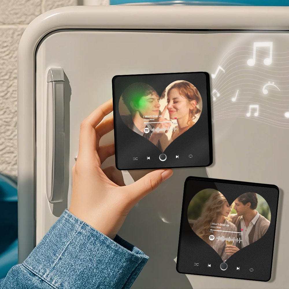 Customized Album Fridge Magnet Personalized Music Fridge Magnet Can Play Songs Gifts