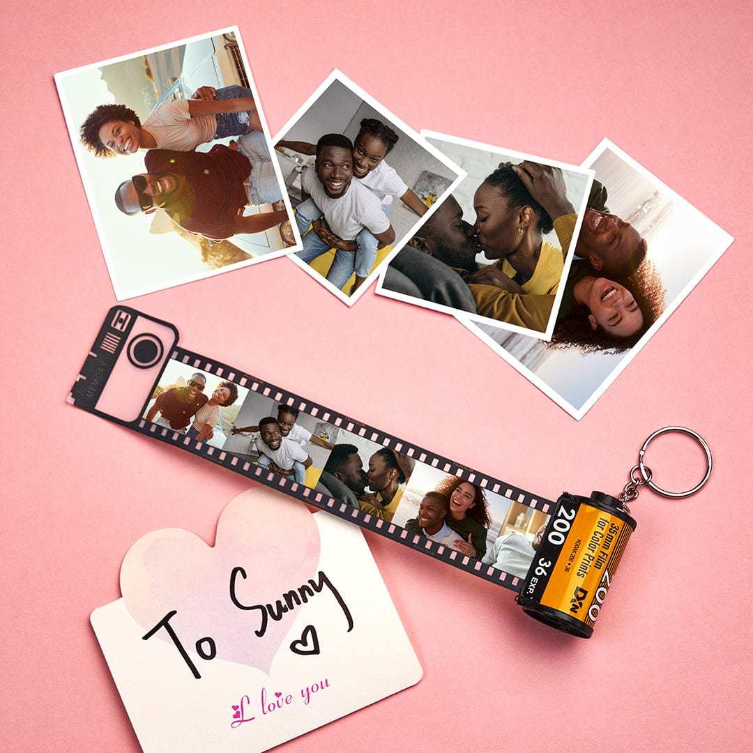 Film Keychain Gifts 1 Year Anniversary Gift Custom Valentines Day Gifts