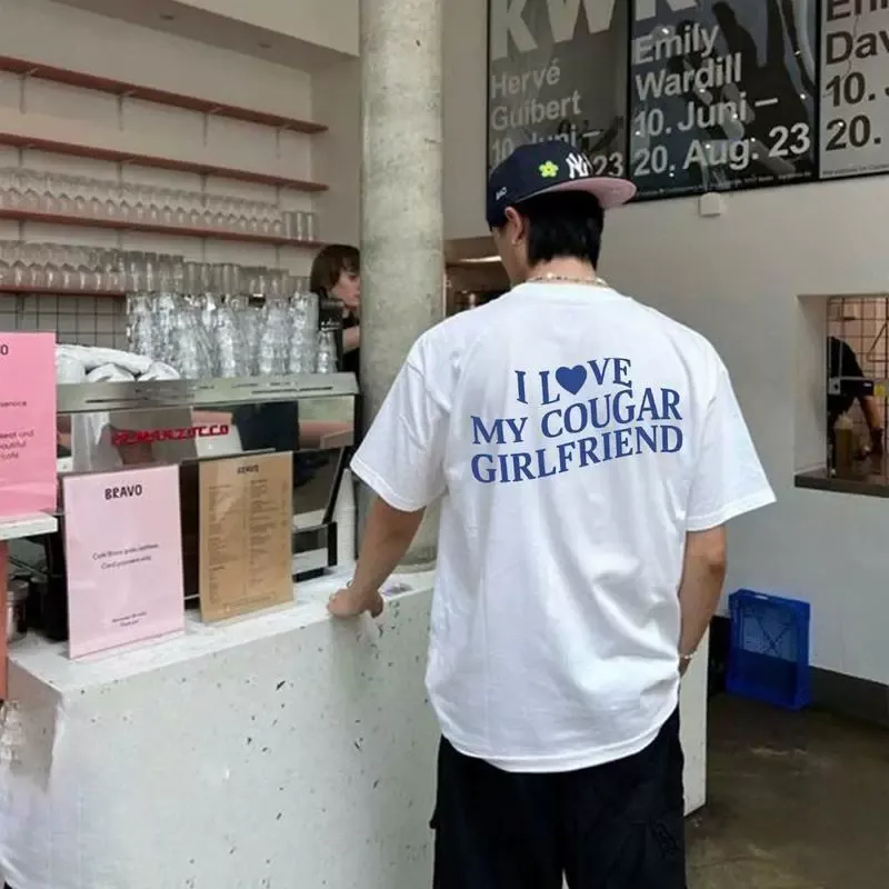 I Love My Cougar Girlfriend Shirt – Comfort Colors Funny Boyfriend Tee | Valentine’s & Christmas Gift