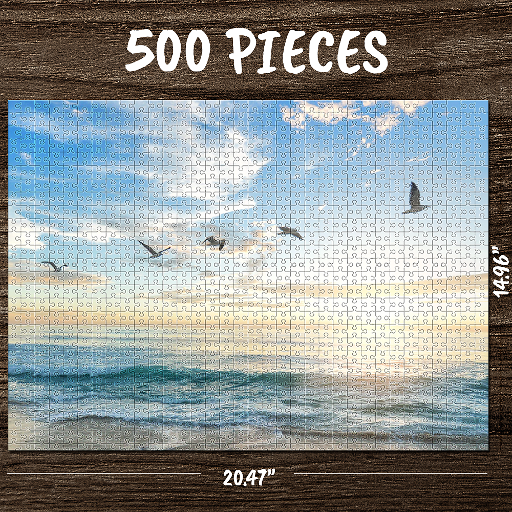 Custom Your Family Christmas Photo Jigsaw Puzzle 35, 150, 300, 500, 1000 Piece - Get Photo Blanket