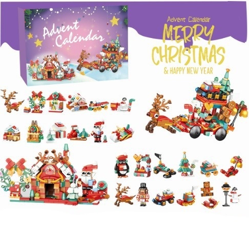 DIY Advent Calendar Christmas Blocks Set 2025 – Surprise Blind Box Toy for Boys And Girls