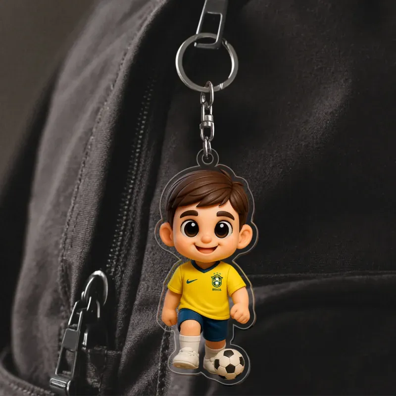 Personalized Acrylic Cartoon Keychain Custom Figure Keychain Photo Bag Charm Unique Keepsake Gift For Boyfriend Anniversary Birthday Valentine's Day Gifts