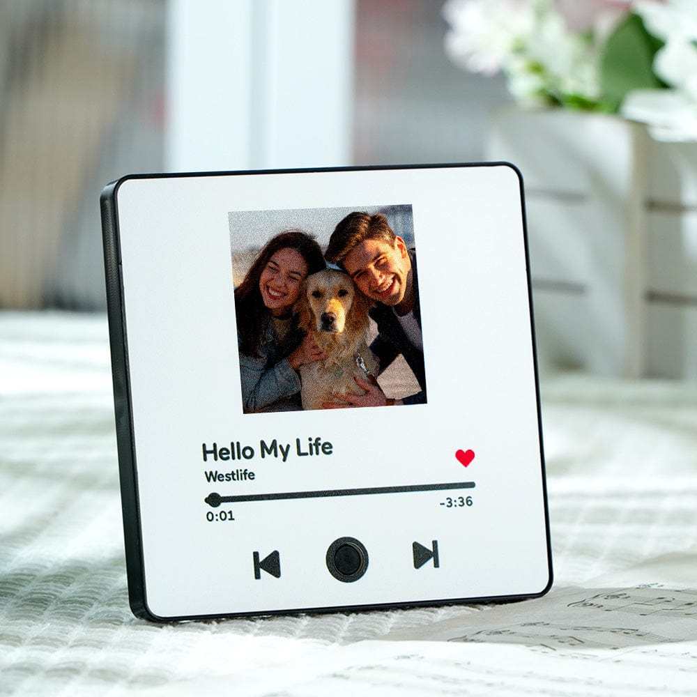 Custom Spotify Album Fridge Magnet Personalized Music Fridge Magnet Can Play Songs and Adjust Volume for Couples