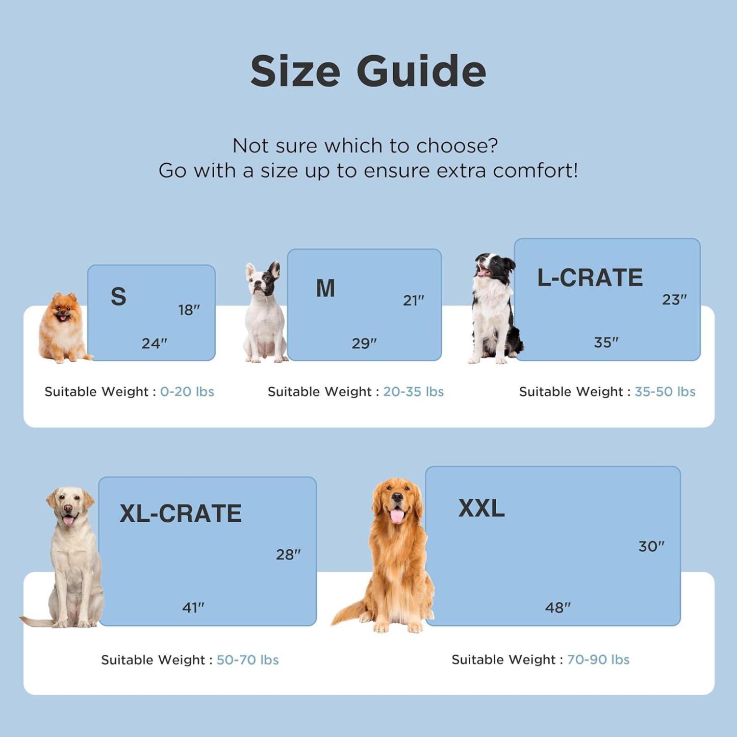 Cooling Mat for Large Dogs Thin Breathable Cooling Crate Pad Indoor for Pet with Chill Cool Fiber Washable Kennel Mat in Outdoor Summer - CustWit