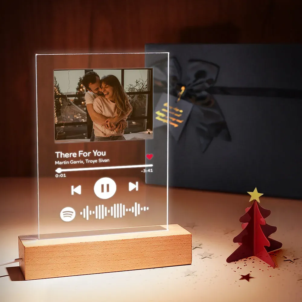 Scannable Spotify Code Plaque Night Light Music and Photo Acrylic Various Music Combination Styles