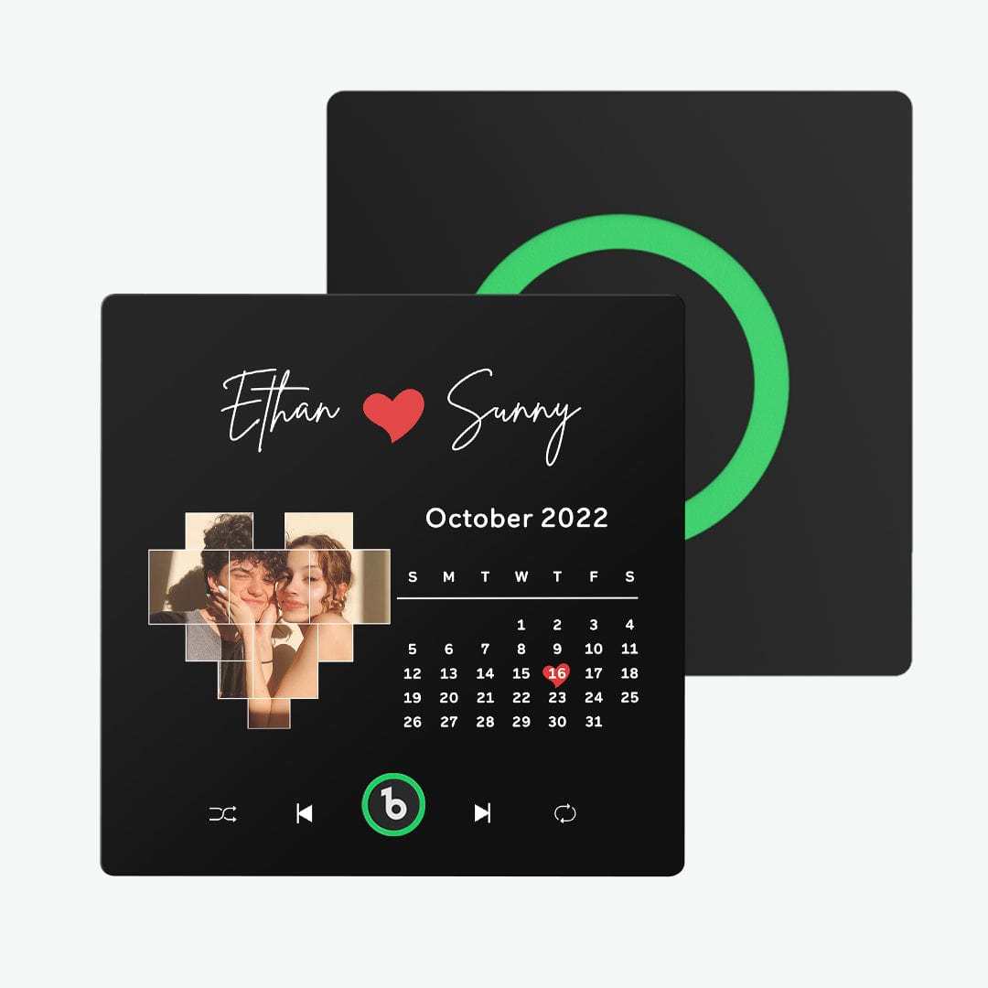 Custom Album Fridge Magnet Personalized Music Fridge Magnet Can Play Songs and Adjust Volume for Couples