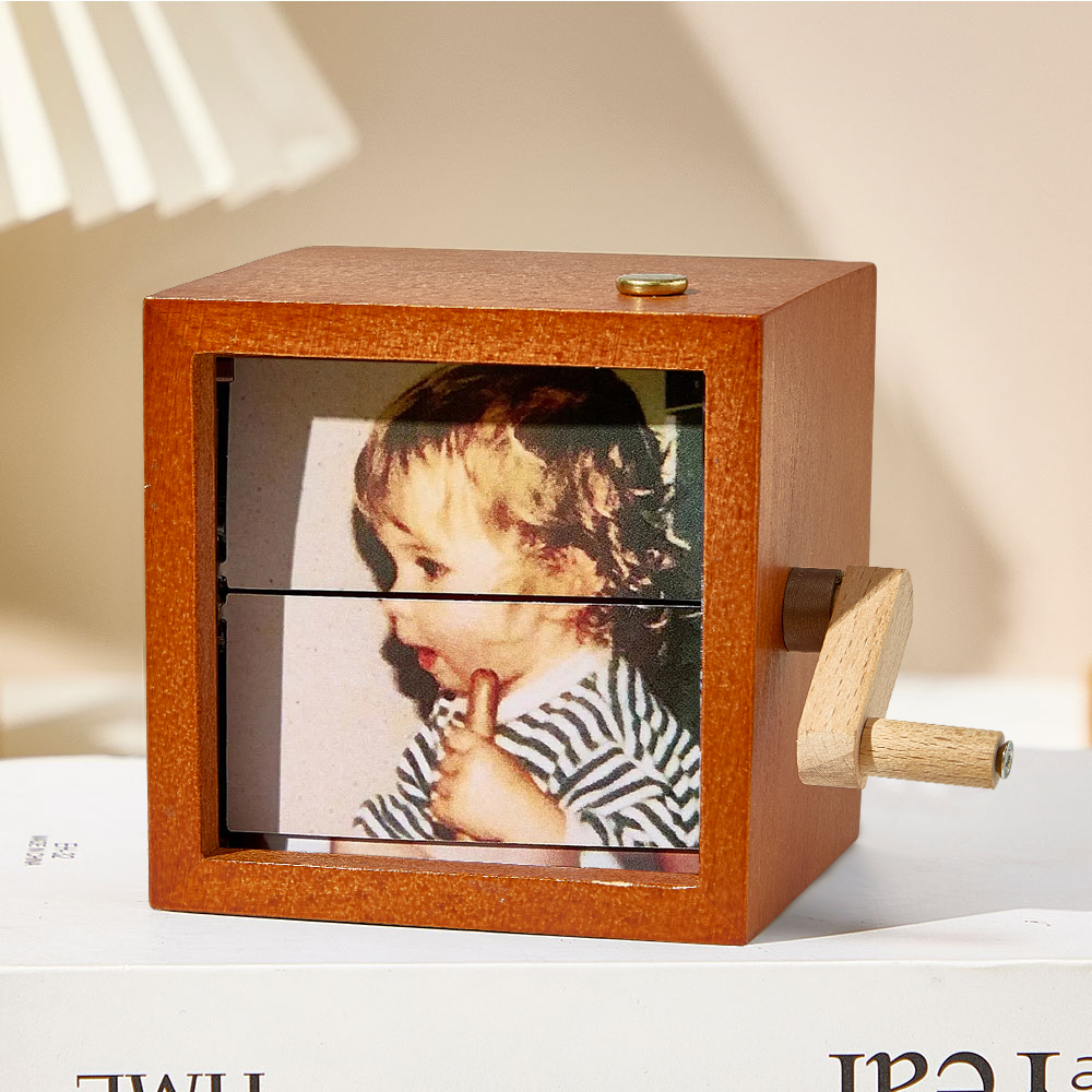 Custom Music Flipbook Frame Animation Machine Mechanical Hand-cranked Photo Album