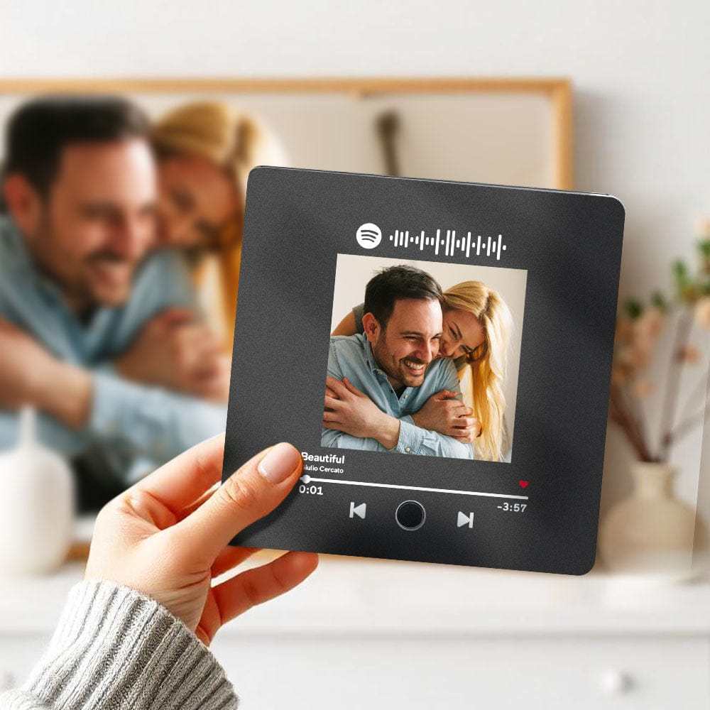 Personalized Photo Album Fridge Magnet Music Wall Photo Sticker Music Movement That Can Be Played Without Cell Phone Music Fridge Magnet Pro Can Play Songs