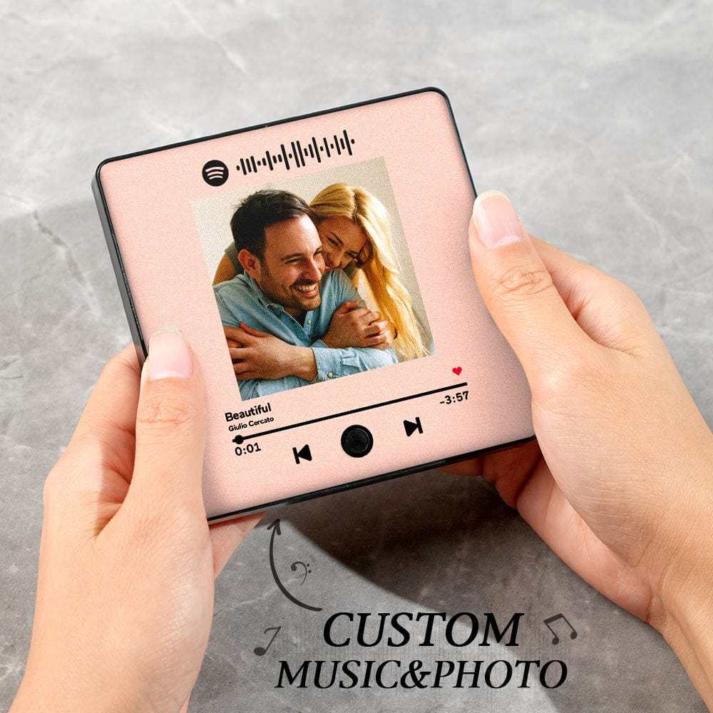 Custom Spotify Album Fridge Magnet Personalized Music Fridge Magnet Can Play Songs and Adjust Volume for Couples