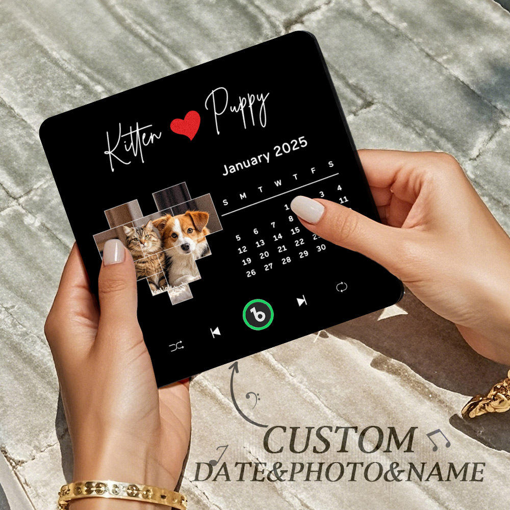 Customized Pet Spotify Album Fridge Magnet Personalized Music Fridge M