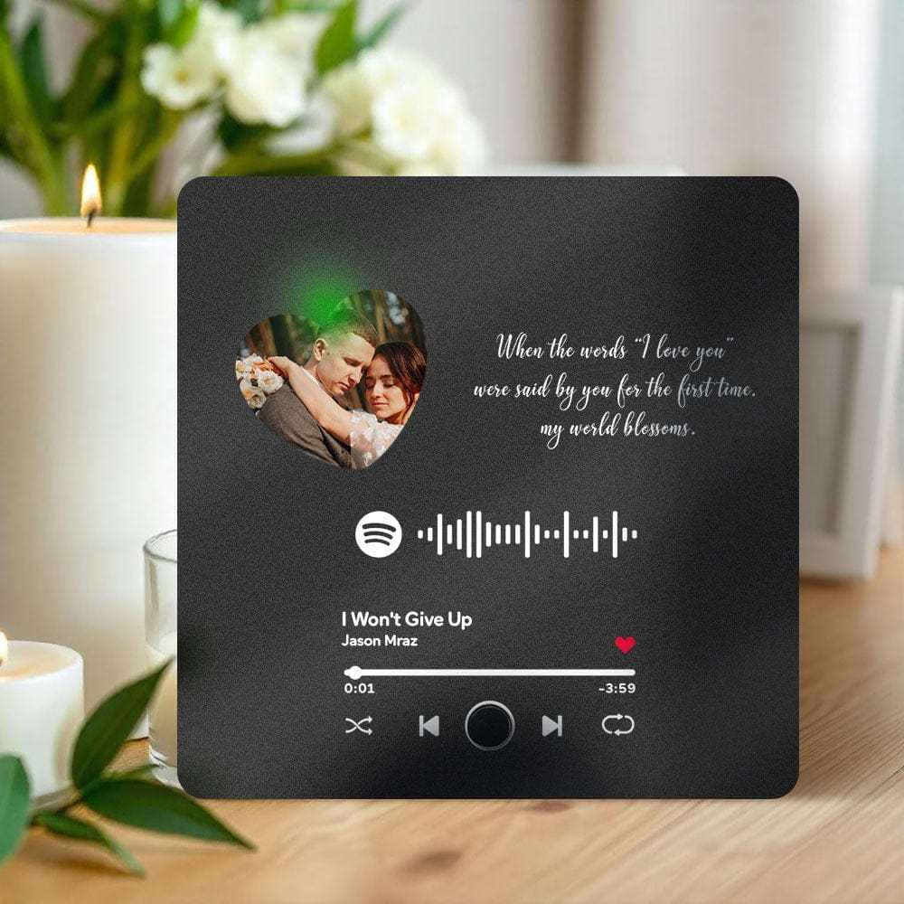 Custom Spotify Album Fridge Magnet Personalized Music Fridge Magnet Can Play Songs and Adjust Volume for Couples