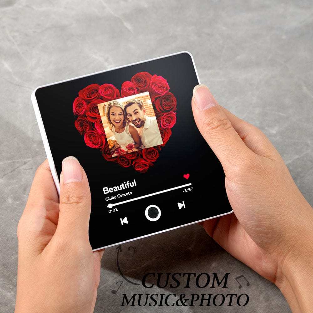 Custom Spotify Album Fridge Magnet Personalized Music Fridge Magnet Can Play Songs and Adjust Volume for Couples