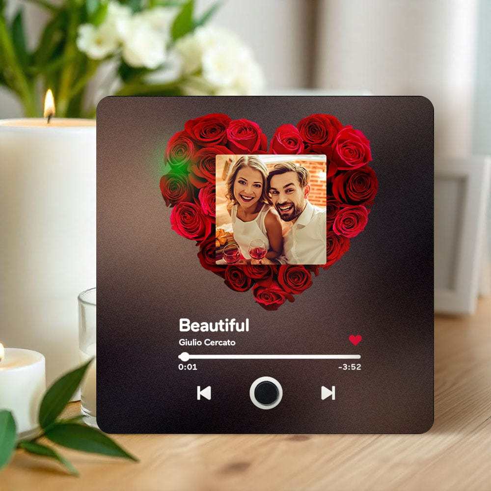 Custom Album Fridge Magnet Personalized Music Fridge Magnet Can Play Music and Adjust Volume