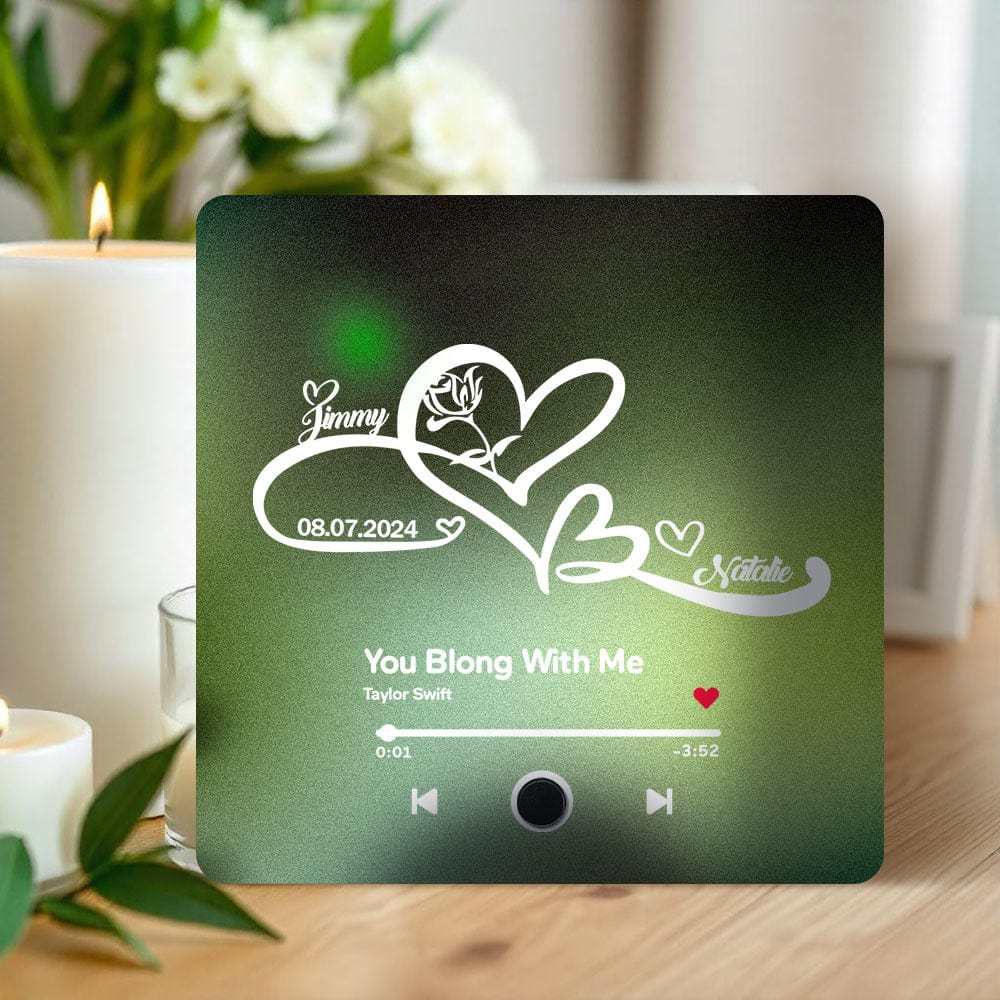 Custom Spotify Album Fridge Magnet Personalized Music Fridge Magnet Can Play Songs and Adjust Volume for Couples