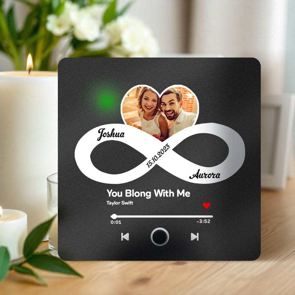 Custom Spotify Album Fridge Magnet Personalized Music Fridge Magnet Can Play Songs and Adjust Volume for Couples