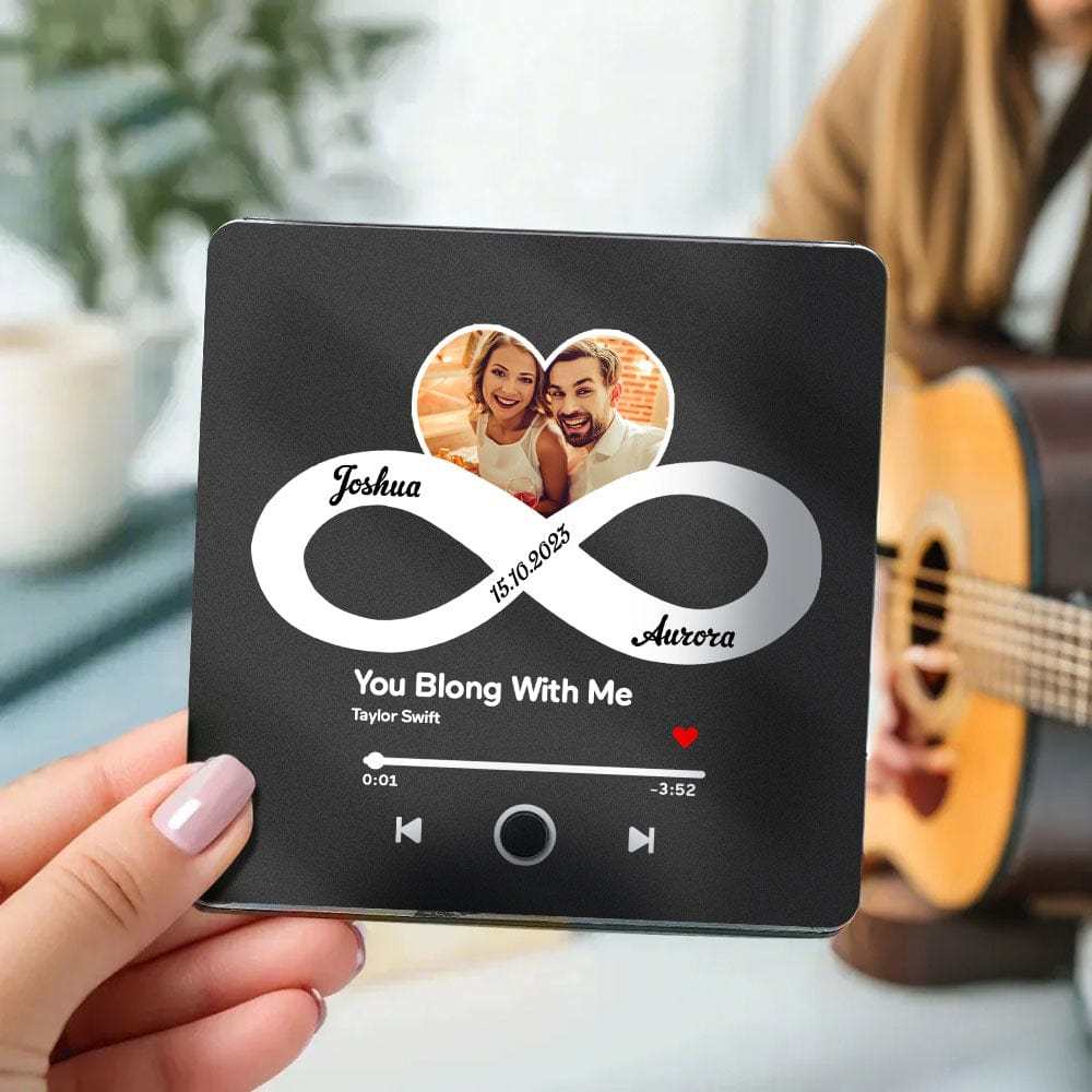 Custom Album Fridge Magnet Personalized Music Fridge Magnet Can Play Songs and Adjust Volume for Couples